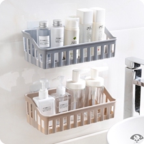 Punch-free toilet shelf kitchen plastic wall Wall Wall toilet toilet toilet debris storage rack corner frame