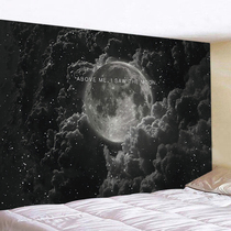 Nordic ins moon Starry Sky wallpaper tapestry hanging cloth background wall Bar Restaurant Inn live photo background cloth