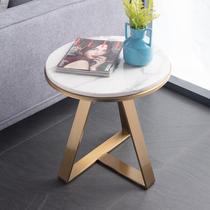Light lavish marble edge Several combinations High and low round corner Several Living room Bedroom Stainless Steel Gilded Casual Little Tea Table