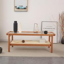 Nordic Solid Wood Tea Table Home Living Room Vines Chic Size Combined Balcony Creative Day Style Double Containing a few tea tables