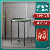 Iron art small round table bedside small table a few living room sofa small tea table minimalist around the edge a few modern Graden little corner a few