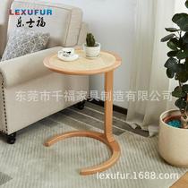 Manufacturer direct sales classical Chinese solid wood tea table table real vine face small desk PU eco-friendly paint sealing edge table