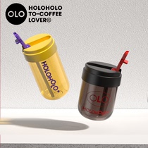 holoholo sippy cup high-value girls high temperature resistant tritan water Cup summer leak-proof children carry Cup