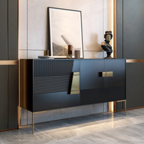 Italian-style entrance cabinet shoe cabinet integrated partition locker Designer master bedroom light luxury wind storage cabinet