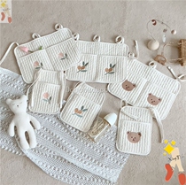 Korean crib hanging bag Baby bedside diaper storage bag Cartoon bedside storage bag