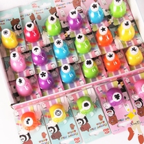 Embossing machine Manual kindergarten punch punch punch machine color production printing Meilao small mini primary school student