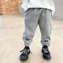 Childrens clothing boys foreign sports pants children Spring and Autumn loose fashion trousers 2021 spring new small children tide