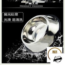Stainless steel dog bowl single Bowl teddy dog basin cat bowl dog food basin pet bowl rice basin dog supplies non-slip drinking basin