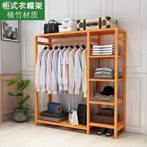  Simple clothing storage cabinet Household bedroom economical childrens storage coat rack large capacity solid wood space-saving