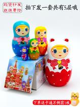 Artisanal Woody Russian Jacket 10 Floors China Wind Kids Toys Girls Cute Big Dolls Crafts