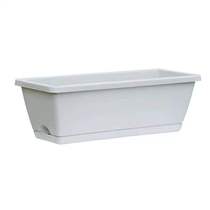Vegetable pot long strip Nordic simple large flower pot plastic family balcony planting box planting flower vegetable rectangular large pot