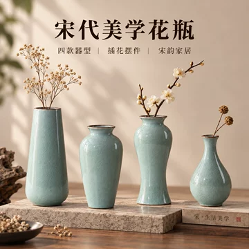 宋式冰裂纹陶瓷瓶-宋式冰裂纹陶瓷瓶促销价格、宋式冰裂纹陶瓷瓶品牌- 淘宝