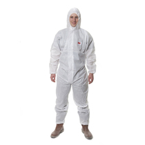 3M4515 white hooded protective clothing particulate matter protection and limited liquid splashing dust and chemical dust