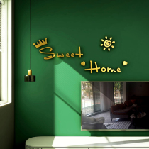 Net Red TV Background Wall Decoration 3d Solid Wall Sticker s Wind Living Room Bedroom Wall Face Arrangement