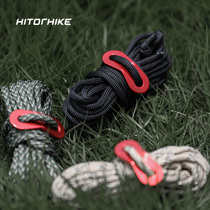 HTK outdoor camping tent wind rope anti-slip adjustment piece tent wind rope buckle adhesive hook nail canopy awning wind rope