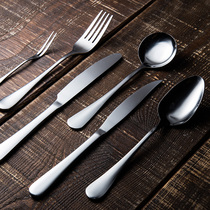 Western tableware stainless steel knife and fork spoon thick long handle steak knife and fork household dessert salad fruit fork
