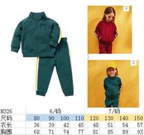 The pattern of meat dumplings T326 childrens zipper stitching sports top pattern