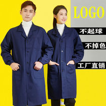 The new lan da gua overalls solid wear labor protection ban yun fu coat tops tooling men and women the same autumn and winter