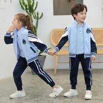 Primary and secondary school students  school uniforms class uniforms new spring sports suits kindergarten uniforms mens and womens childrens sports suits