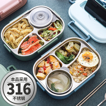 316 stainless steel insulated lunch box female students office workers one person childrens canteen portable bento box