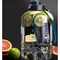 Summer space cup sports kettle Large capacity fitness bucket Outdoor mens water bottle 2 liters plastic sports cup