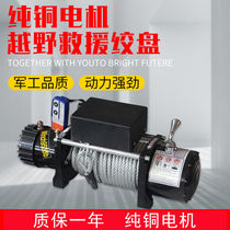 Electric winch 12V off-road vehicle self-rescue car diving winch special 24v winch car Crane