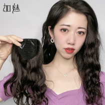 Wigg piece curly hair pad hair piece female one-piece head reissued piece real hair fluffy invisible big wave hair clip