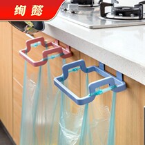 Garbage rack household can be hung non-perforated bracket cabinet rack back portable plastic garbage bag towel rack