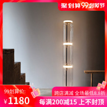 Designer post-modern glass model room lamps simple art living room hotel villa bedroom decoration floor lamp