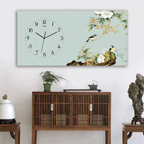 New Chinese style modern simple Nordic personality art rectangular hanging watch watch living room dining room meter hanging painting