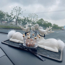 Car interior decoration Safe road Deer ins wind creative goddess car center console perfume ornament decoration