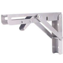 Stainless steel triangle folding bracket bracket Microwave oven shelf Wall wall telescopic partition layer plate bracket
