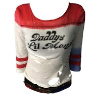 Suicide Squad Harley Quinn Cosplay Costume T-shirt Coat Jack