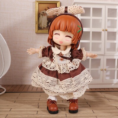 taobao agent OB11 coffee coffee candy candy dress set YMY body Moiiy12 points bjd doll clothes spot