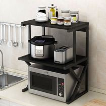Household kitchen microwave oven shelf Punch-free bracket Seasoning storage shelf Multi-layer electric oven shelf