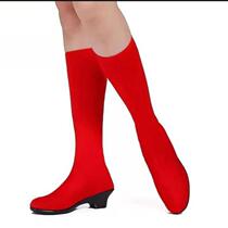 Dance shoe cover square dance socks men and women performance dance boots Mongolian dance adult performance red boot cover Mongolian shoe cover