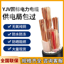 Pure copper core wire and cable YJV national standard 3-core 4-core 70 95 120 185 mm2 three-phase sheathed wire