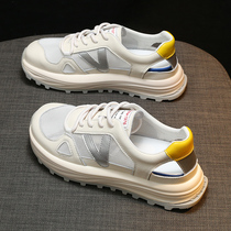  Fashion hollow shoes~Daily Gtra~Female xie all-match breathable sports baotou cool xie thick-soled leather white