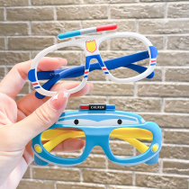 Childrens eye frames male and female children small cars cartoon baby without lens sunglasses boy tide fashion silicone frame