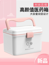 Large medicine box household medicine box Large Capacity family multi-layer medicine storage box first aid box Medical Clinic box