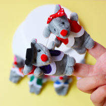 Six mouse English finger doll interactive teaching aids refer to Puppet Pink Puppet girl Childrens Toys