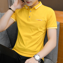 Tide brand short sleeve T-shirt men 2021 summer New Fashion Casual polo shirt Korean trend cotton slim top