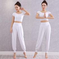 Model Lost Belly Dance Yoga suit Spring and Summer Female Code Hallen Trousers Sports Fitness Sexy Skin