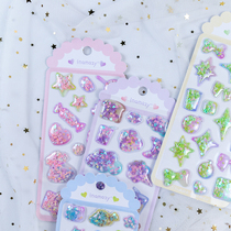 Stream Sand Rocking Hand Ledger Sticker 3D Mukka Children Cartoon Stickers Decorate Small Pattern Hands Tent Material Waterproof Applid