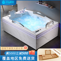 JOYEE villa luxury pair sitting double Jacuzzi hotel intelligent constant temperature colorful hydraulic surf bubble bath tank