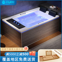 JOYEE home smart warm bath one acrylic double bath adult bubble surfing massage tub