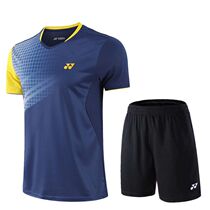 2021 New YY YY yunix badminton suit short sleeve set men and women quick dry breathable competition training sportswear