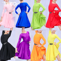 oope dance and dance suit Latin dance girl prescribes the performance to serve the new 8 color heart-shaped Shawless professional match suit