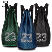 Basketball bag mens basketball bag training bag badminton racket bag multi-function backpack storage net pocket football