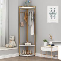 Light luxury corner hanger wall corner floor coat rack simple hanger semi-circular metal creative home bold